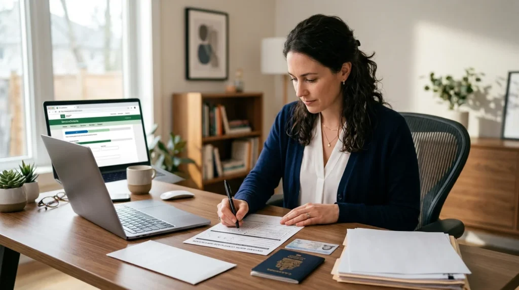 Which one does a passport application need?