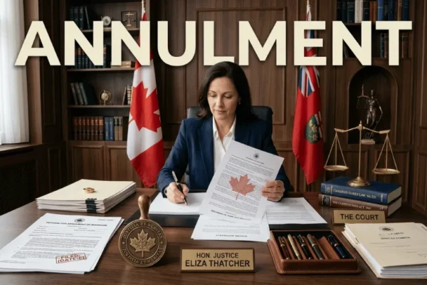 Annulment in Canada 2026: Void or Voidable, Ontario’s 1870 Rule, Form 8 and Fees