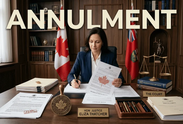 Annulment in Canada 2026: Void or Voidable, Ontario’s 1870 Rule, Form 8 and Fees
