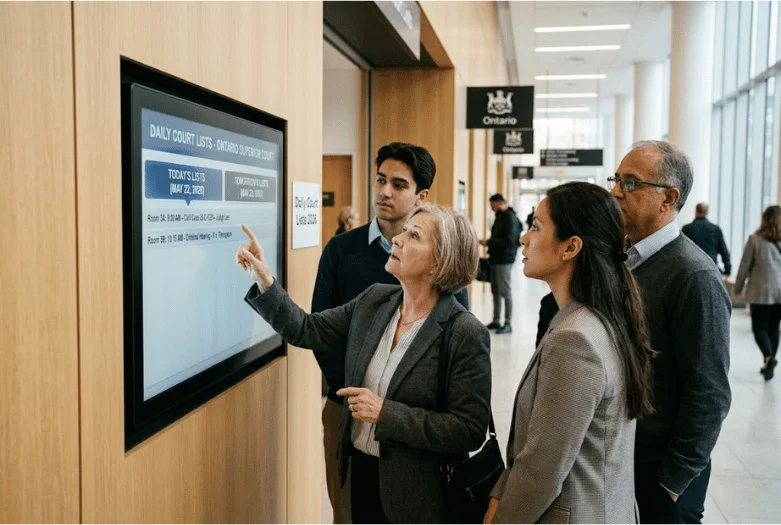 Daily Court Lists in Ontario: How to Find Today’s and Tomorrow’s Hearings in 2026