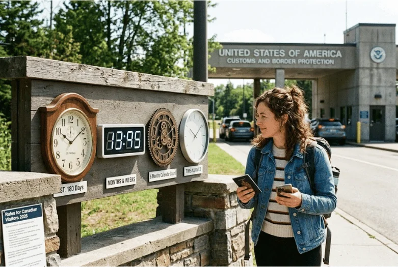 How Long Can a Canadian Stay in the US in 2026? The 6-Month Rule, Tax Limits, Registration, Health Coverage & Overstay Risks