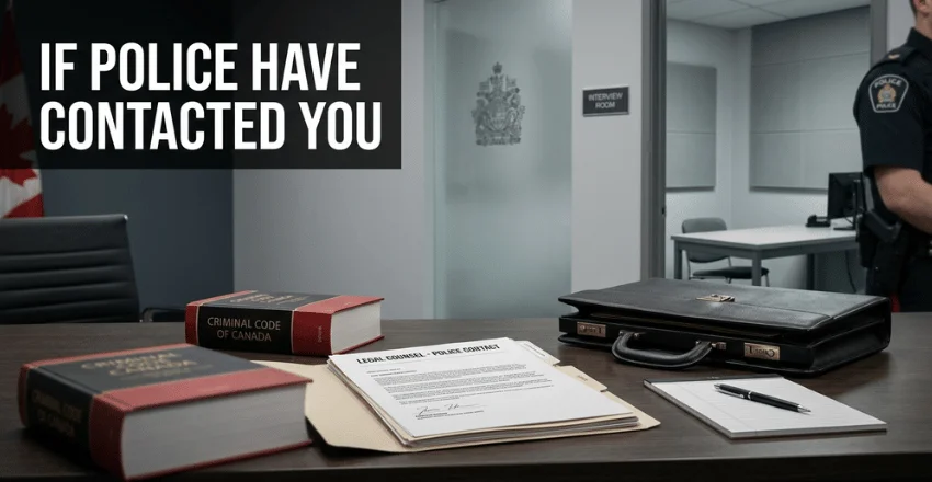 If police have contacted you