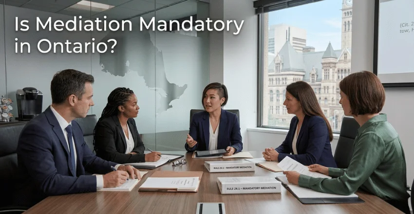 Is mediation mandatory in Ontario?