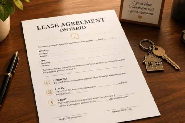 Lease Agreement Ontario: Complete 2026 Guide to the Standard Lease, Tenant Rights, Rent Deposits, Illegal Clauses