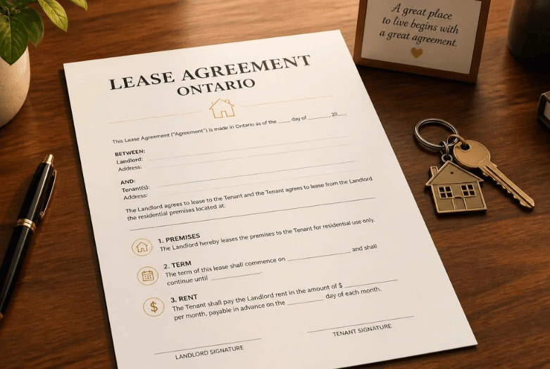 Lease Agreement Ontario: Complete 2026 Guide to the Standard Lease, Tenant Rights, Rent Deposits, Illegal Clauses