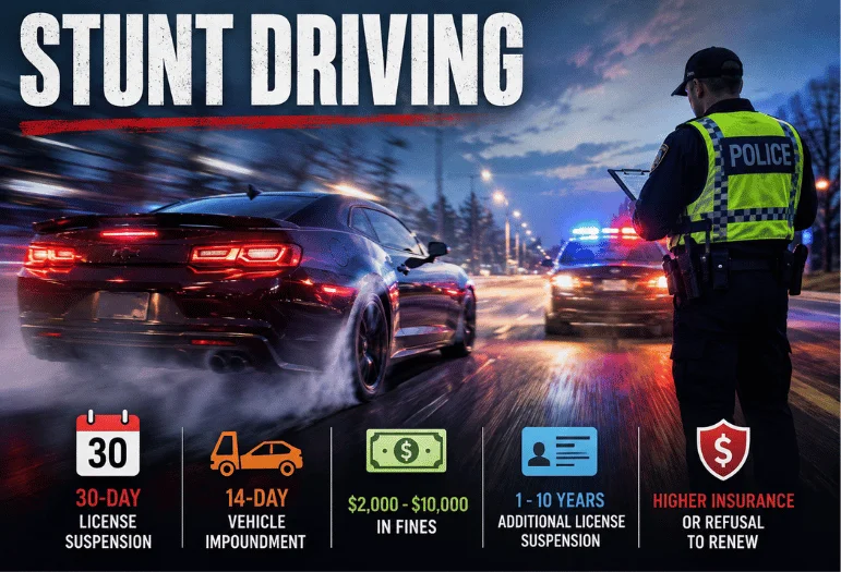 Stunt Driving: A Complete Guide to the First 30 Days, Penalties, License Suspension & Legal Options 