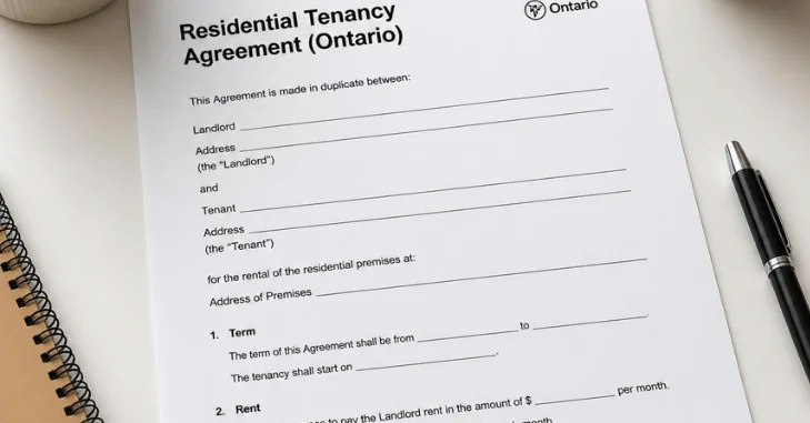 Residential Tenancy Agreement Ontario