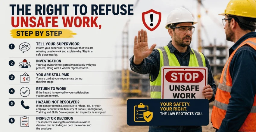 The right to refuse unsafe work, step by step