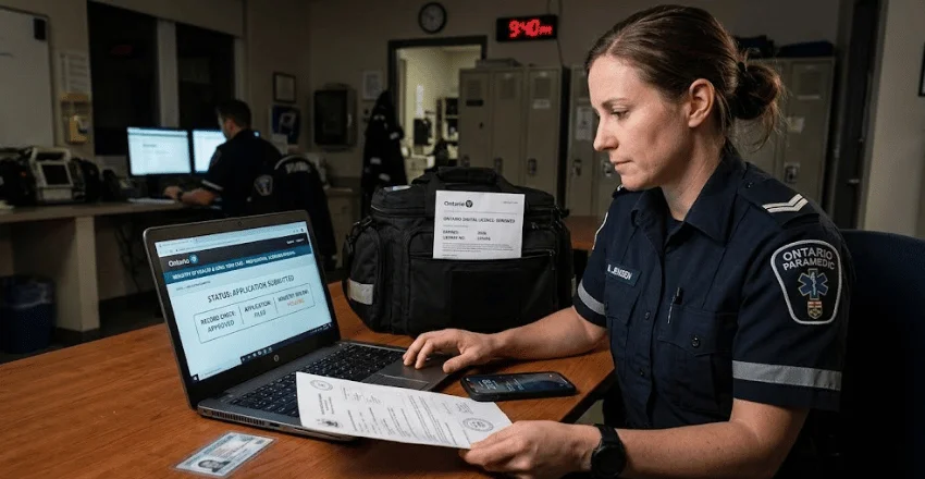Timing, from record check to digital licence