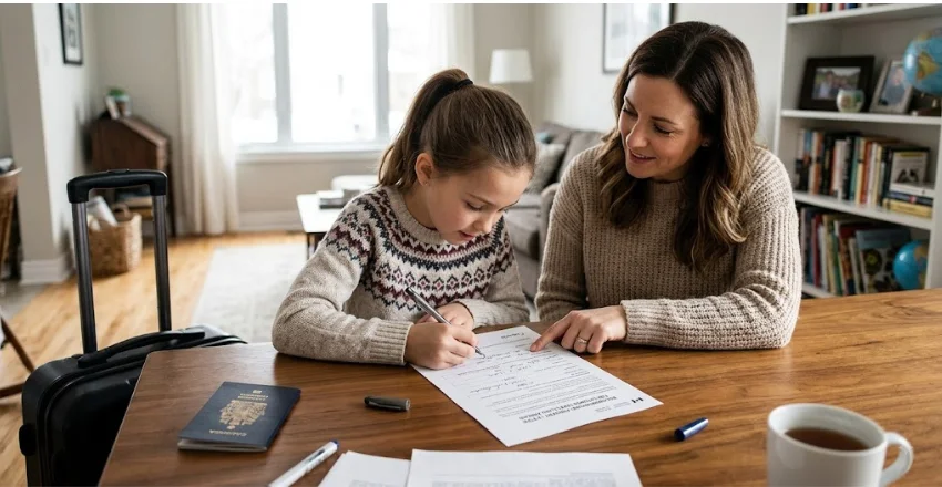 Where to get the travel consent form for minor PDF