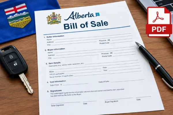Alberta Bill of Sale PDF: A Complete Guide to Required Details, Download Steps, and Registration Checklist