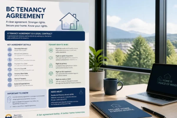 BC Tenancy Agreement in 2026: Complete Guide to Rental Rules, Deposits, Rent Increases, Fixed-Term Leases, and Tenant Rights